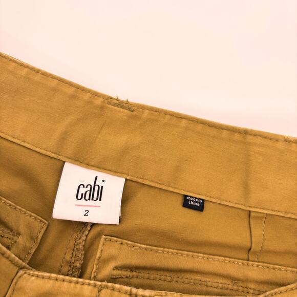 Cabi Pants Size 2 The Tracker Joggers Ankle Utility Stretch Marigold - Picture 10 of 11